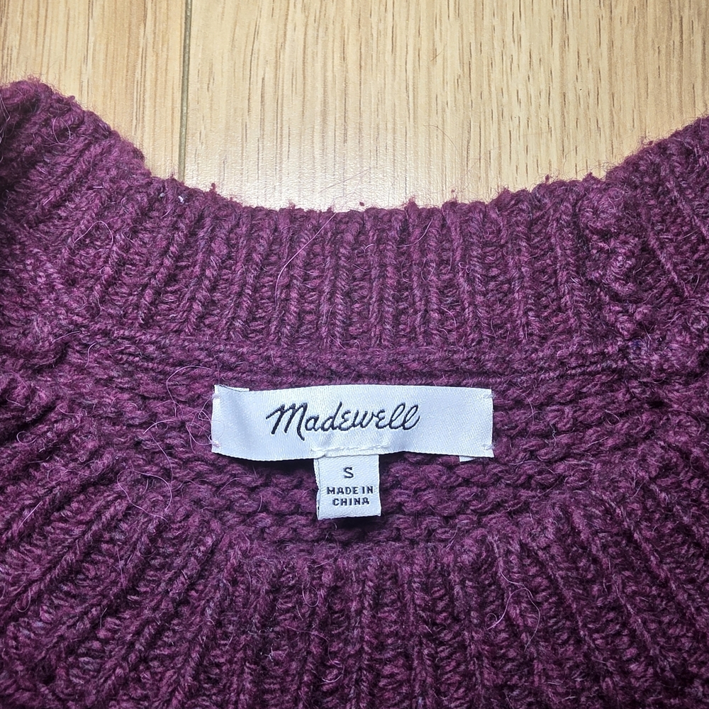 Madewell Alpaca Blend Bell Sleeve Sweater- S - Picture 2 of 15